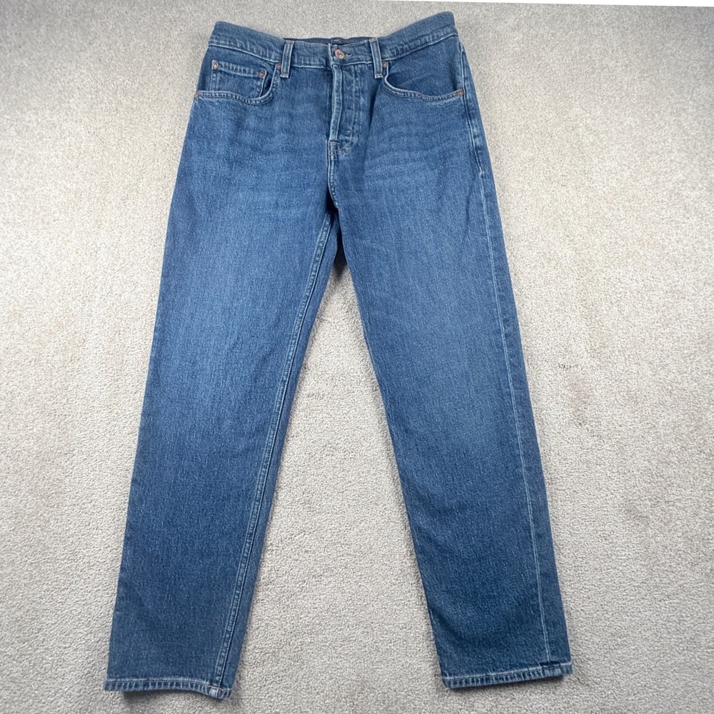 7 For All Mankind Jeans Women 26 Blue Excellent Straight Leg JSJBC650BR